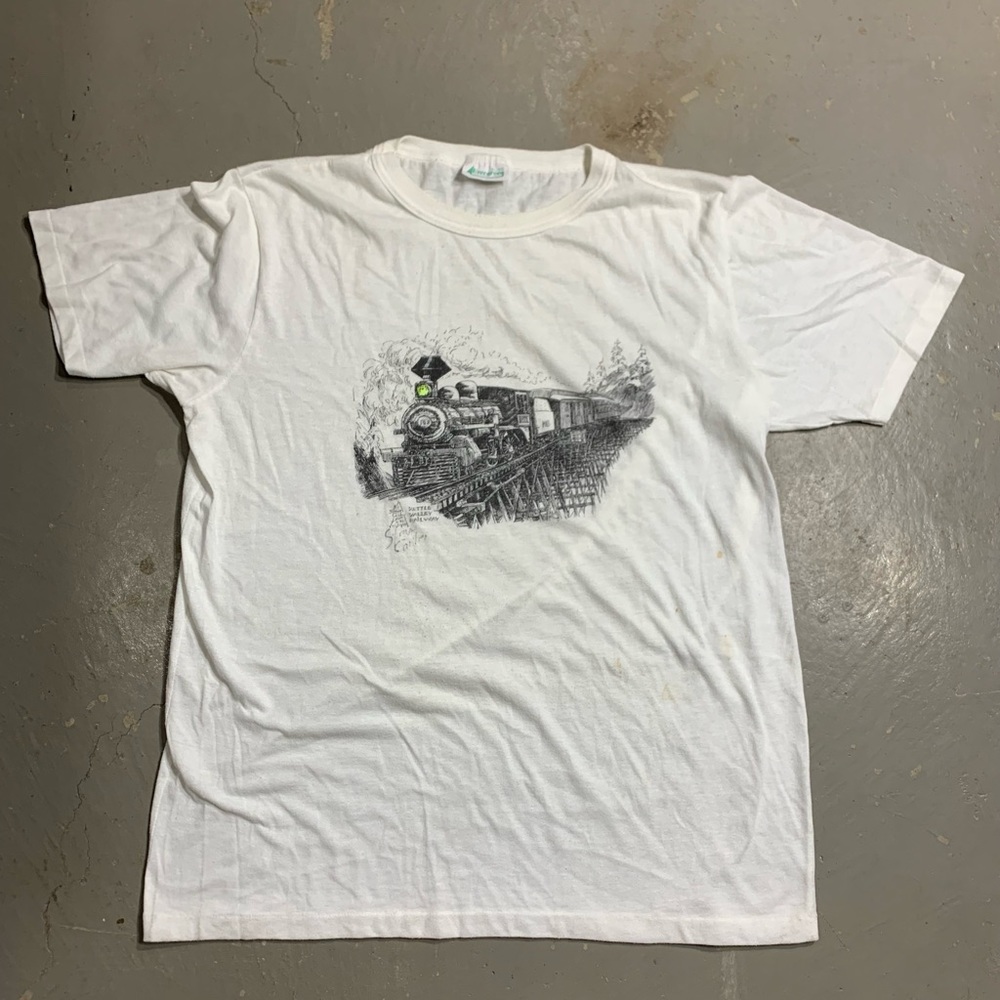 VINATGE 1989 TRAIN GRAPHIC T-SHIRT